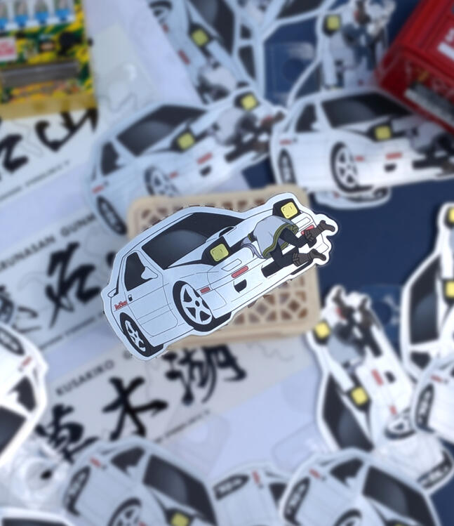 Frieren x Initial D sticker